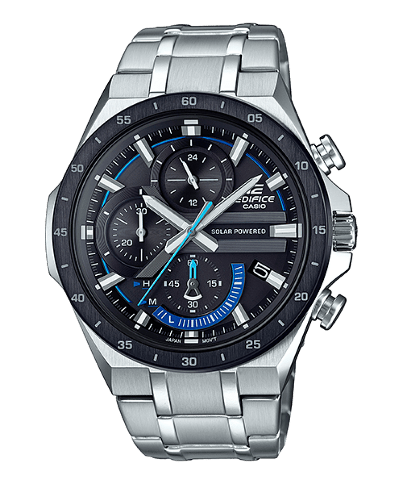 Casio Edifice EQS 920DB 1BV Solar Powered Chronograph Black Men Watch