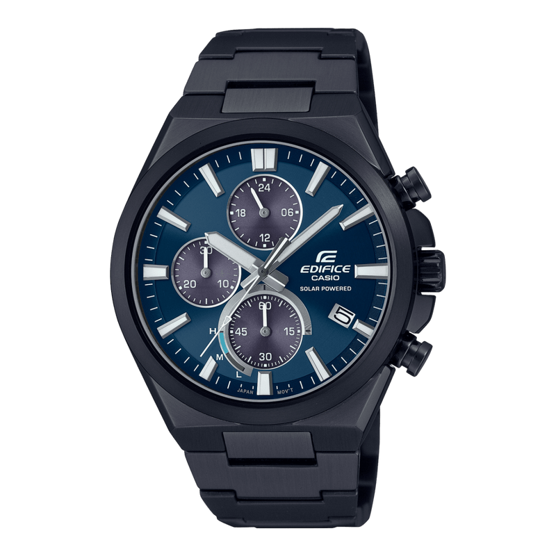 Casio Edifice EQS 950DC 2AV Solar Powered Chronograph Black Men Watch