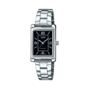 Casio Enticer LTP-1234DD-1A Black Stainless Steel Women Watch Malaysia