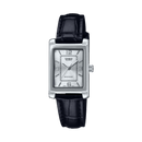 Casio Enticer LTP-1234LL-7A Silver Leather Strap Women Watch