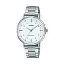 Casio Enticer LTP-VT03D-7B White Dial Stainless Steel Women Watch