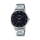 Casio Enticer LTP-VT04D-1A Black Dial Stainless Steel Women Watch