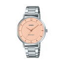 Casio Enticer LTP-VT04D-4A Pink Dial Stainless Steel Women Watch