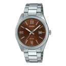 Casio Enticer MTP-1302DD-5AV Brown Dial Stainless Steel Men Watch