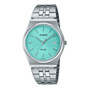 Casio Enticer MTP-B145D-2A1V Turquoise Blue Stainless Steel Unisex Watch