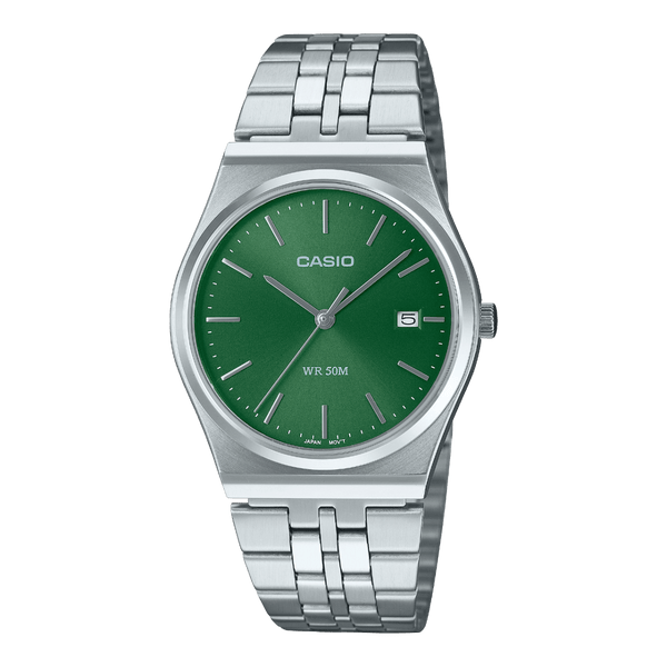 Casio Enticer MTP-B145D-3AV Green Stainless Steel Unisex Watch