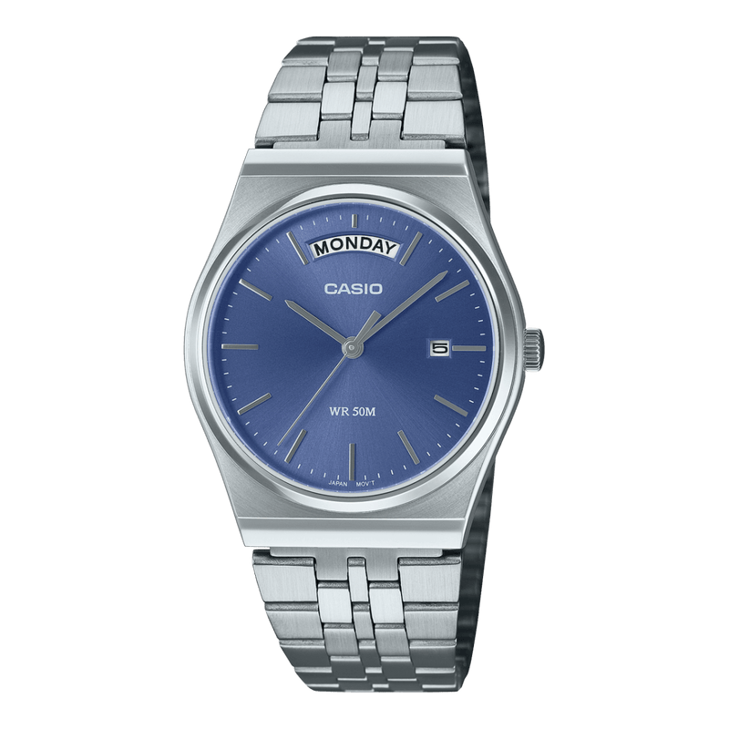 Casio Enticer MTP-B146D-2AV Blue Dial Stainless Steel Unisex Watch