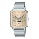 Casio Enticer MTP-M305D-9AV Square Beige Stainless Steel Unisex Watch