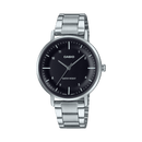 Casio Enticer MTP-VT03D-1B Black Dial Stainless Steel Men Watch