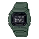 Casio Youth W-218H-3BV Green Resin Digital Square Unisex Watch