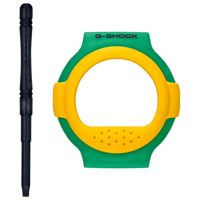 Casio G-Shock G-B001RG-3D Green & Yellow Resin Strap Men Watch