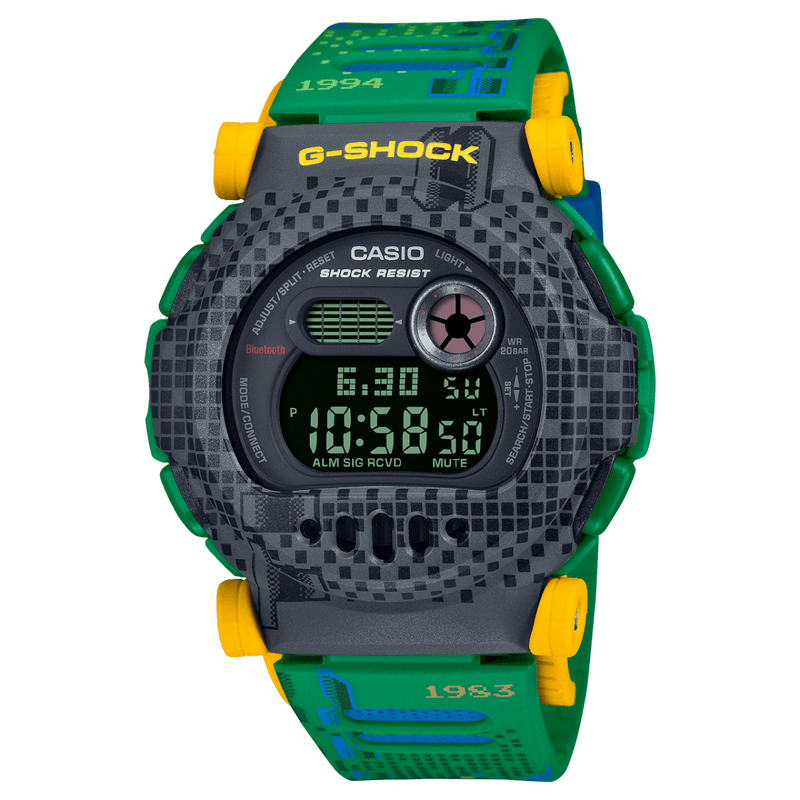 Casio G-Shock G-B001RG-3D Green & Yellow Resin Strap Men Watch