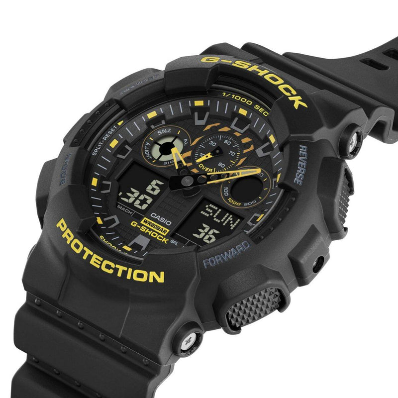 Casio G-Shock GA-100CY-1A Analog-Digital Black Resin Strap Men Watch 