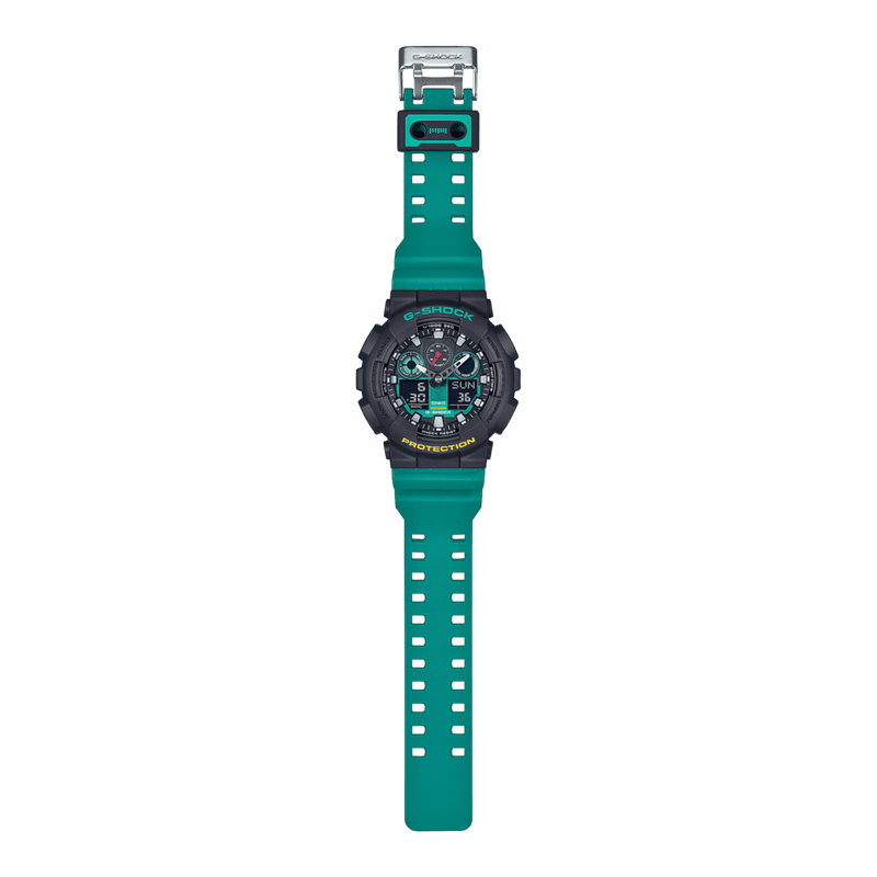 Casio G-Shock GA-100MT-1A3 Analog-Digital Green Resin Strap Men Watch 