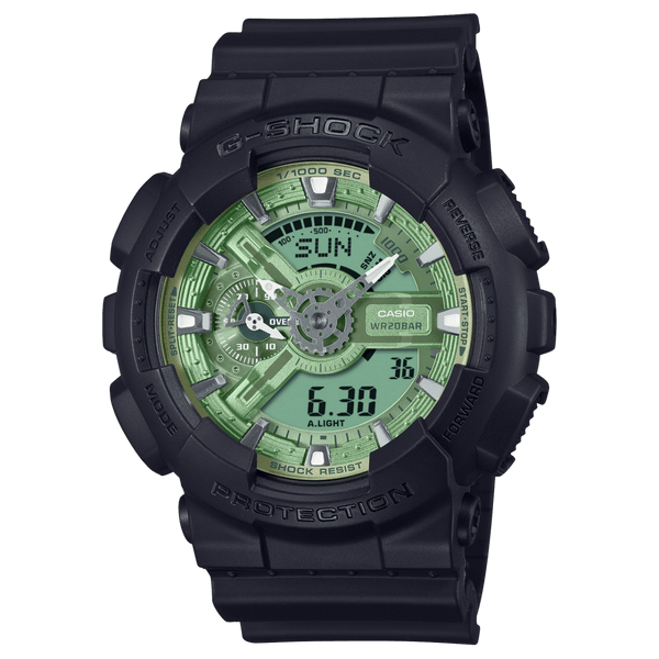 Casio G-Shock GA-110CD-1A3 Analog-Digital Green Dial Resin Men Watch