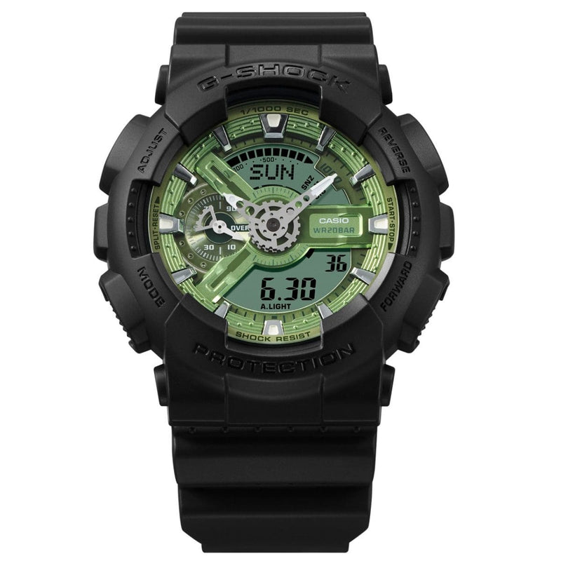 Casio G-Shock GA-110CD-1A3 Analog-Digital Green Dial Resin Men Watch