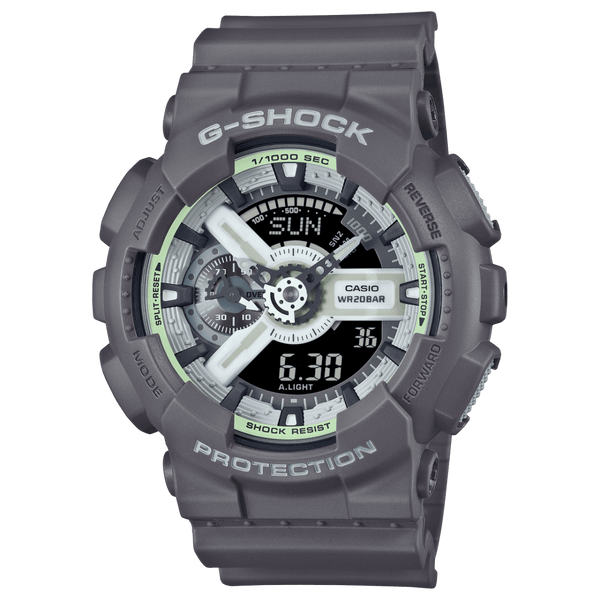 Casio G-Shock GA-110HD-8A Analog-Digital Luminous Grey Resin Men Watch