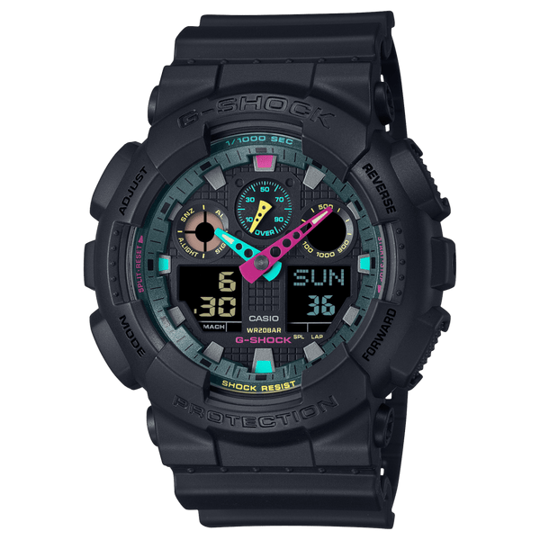 Casio G-Shock GA-100MF-1A Fluorescent Colour Analog-Digital Men Watch