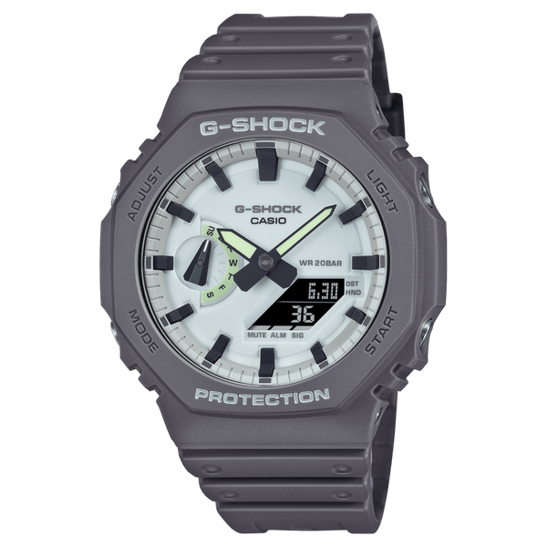 Casio G-Shock GA-2100HD-8A Grey CasiOak Luminous Dial Men Watch