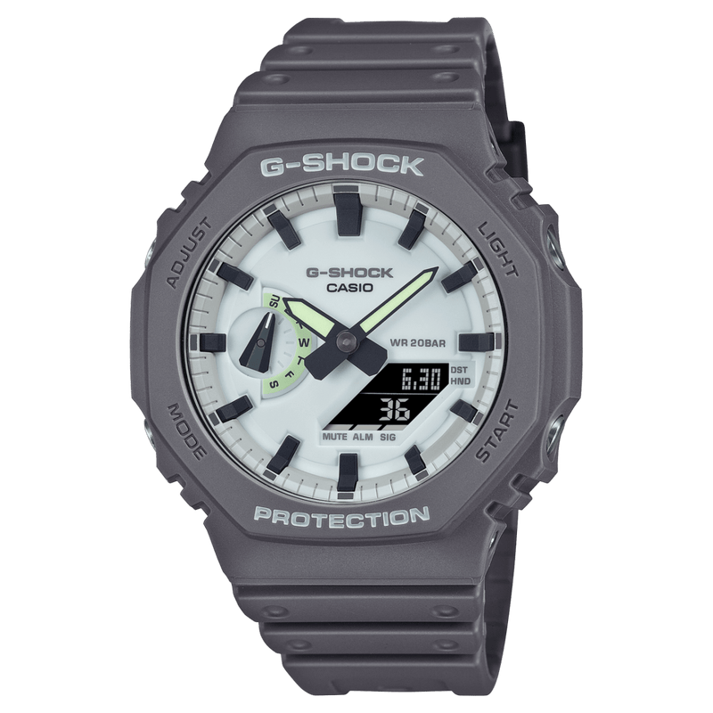 Casio G Shock GA 2100HD 8A Grey CasiOak Luminous Dial Men Watch