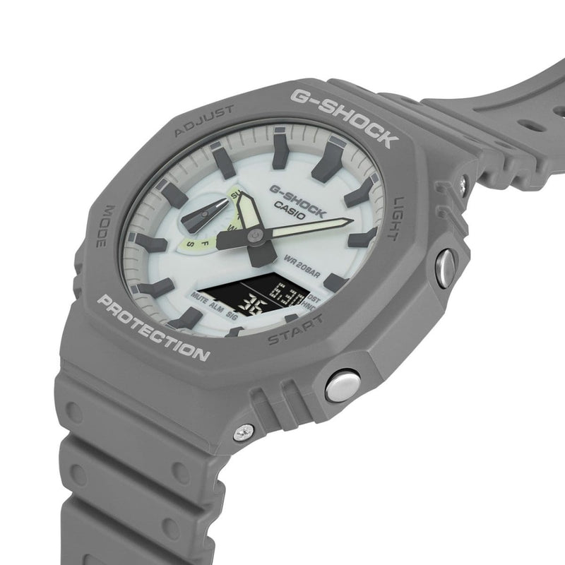 Casio G-Shock GA-2100HD-8A Grey CasiOak Luminous Dial Men Watch