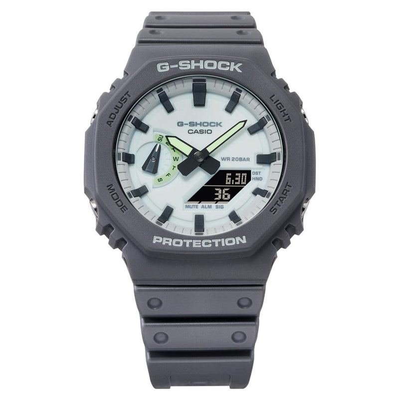 Casio G-Shock GA-2100HD-8A Grey CasiOak Luminous Dial Men Watch