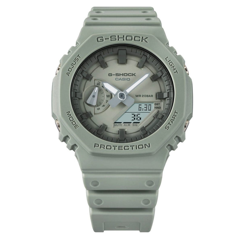 Casio G-Shock GA-2100NC-3A Analog-Digital Green Resin Strap Men Watch 