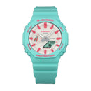 Casio G-Shock GA-2100RB-3A Analog-Digital Blue Resin Strap Men Watch 