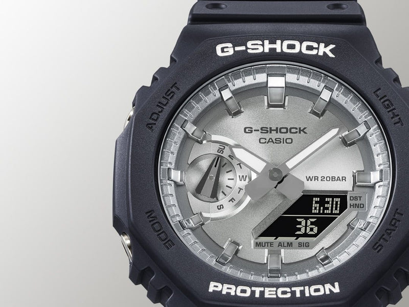 Casio G-Shock GA-2100SB-1A Analog-Digital Black Resin Strap Men Watch 