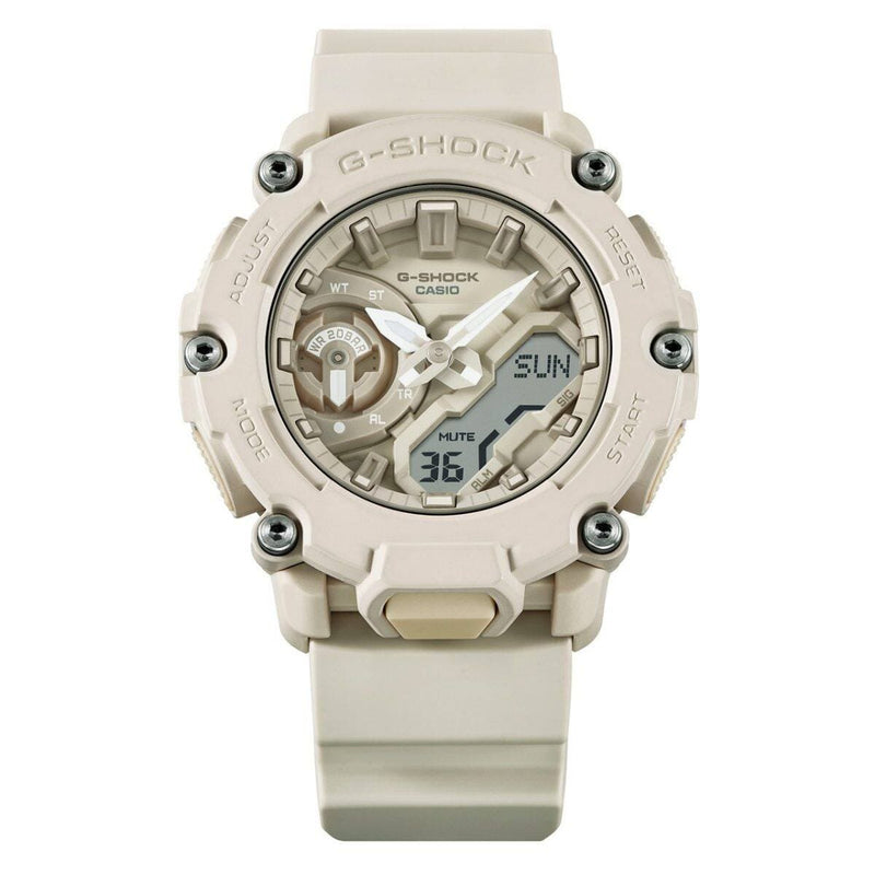 Casio G-Shock GA-2200NC-7A Analog-Digital White Resin Strap Men Watch 