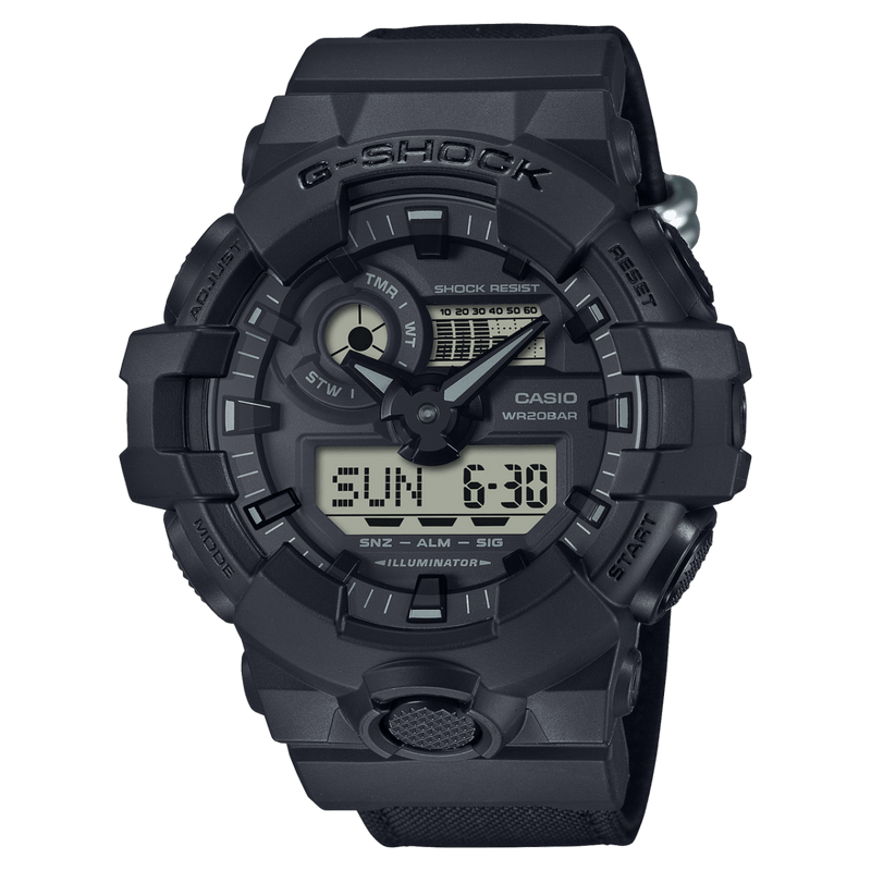 Casio G-Shock GA-700BCE-1A Analog-Digital Black Resin Strap Men Watch 