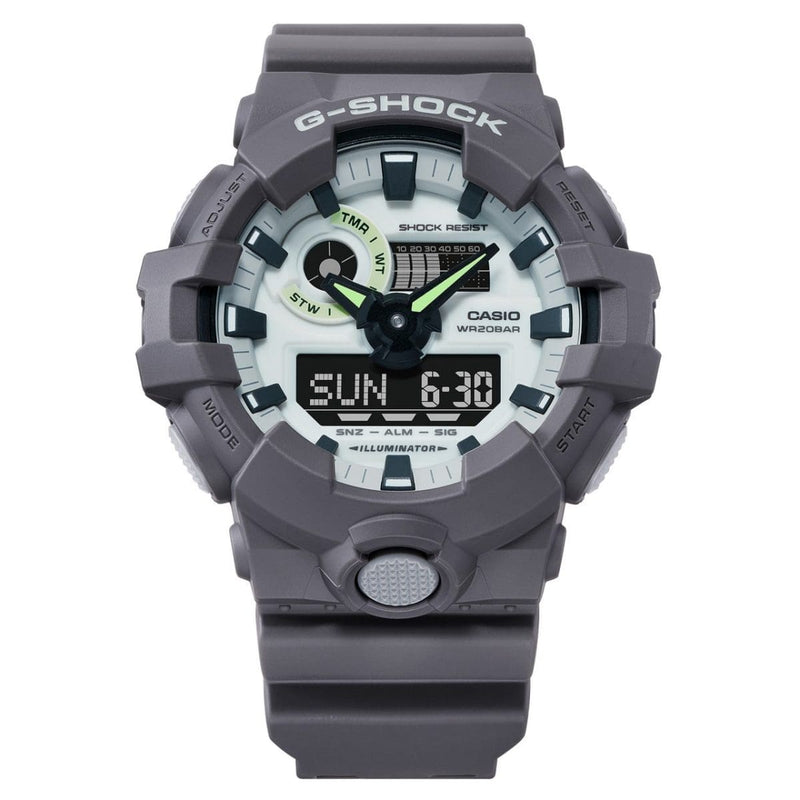 Casio G-Shock GA-700HD-8A Grey Luminous Dial Men Watch