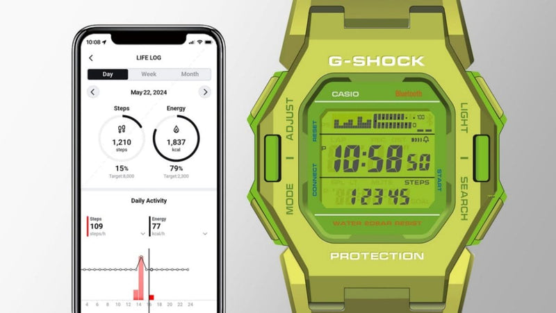 Casio G-Shock GD-B500S-3 connect Casio app