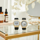 Casio G-Shock GM-S2100BC-1A Black Resin Silver Dial Women Watch