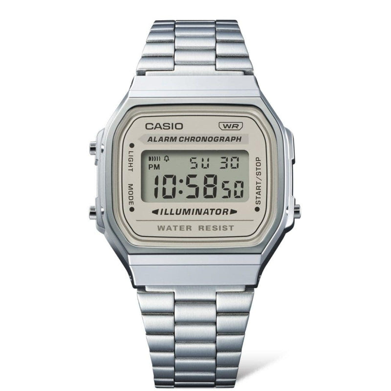 Casio Vintage A168WA-8AY Stainless Steel Unisex Digital Watch