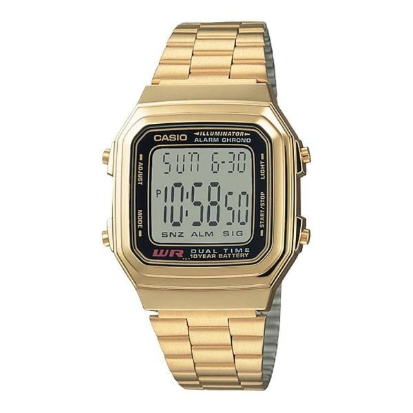 Casio Vintage A178WGA-1A Gold Stainless Steel Digital Unisex Watch