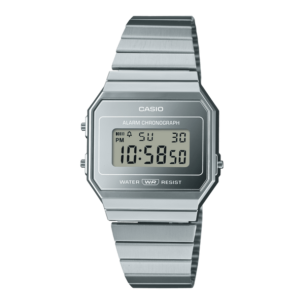 Casio Vintage A700WEV-7A Silver Stainless Steel Unisex Watch Malaysia 