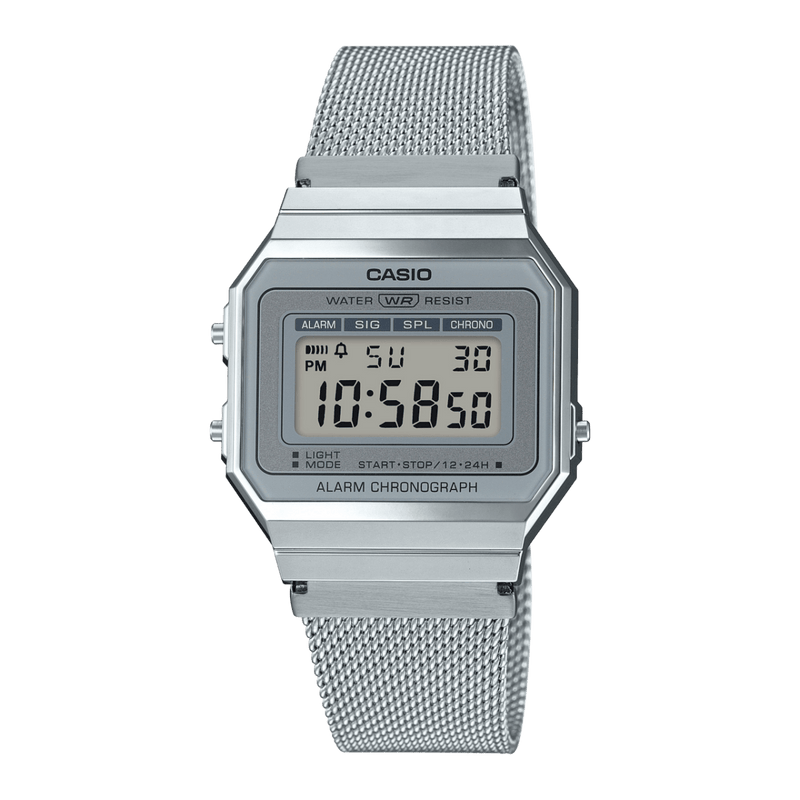 Casio Vintage A700WM-7A Silver Stainless Steel Unisex Watch Malaysia 