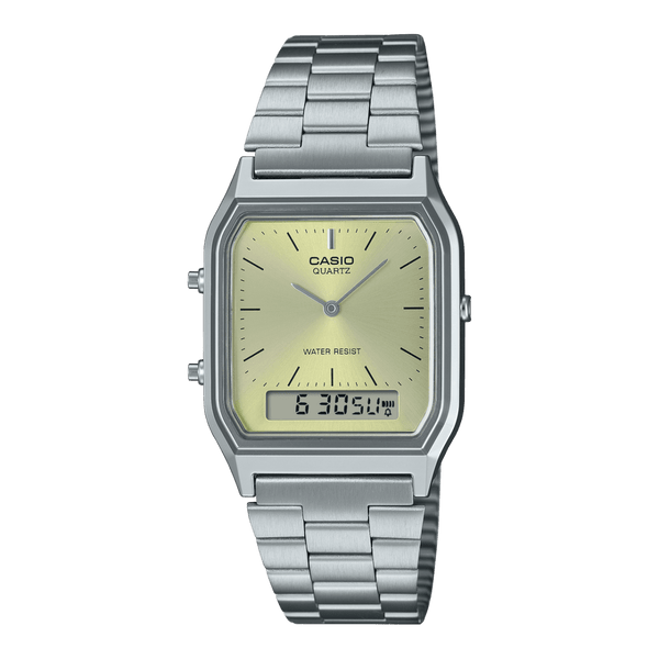 Casio Vintage AQ-230A-9AMQY Light Green Stainless Steel Unisex Watch