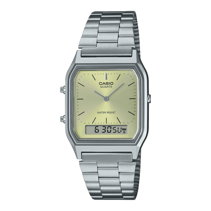 Casio Vintage AQ-230A-9AMQY Light Green Stainless Steel Unisex Watch