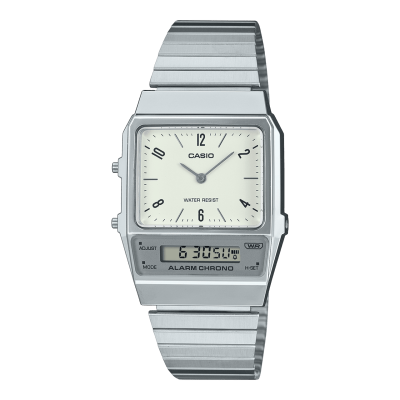 Casio Vintage AQ-800E-7A2 Stainless Steel Silver Unisex Watch Malaysia