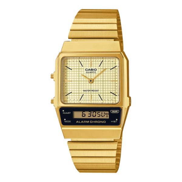 Casio Vintage AQ-800EG-9A Stainless Steel Gold Unisex Watch