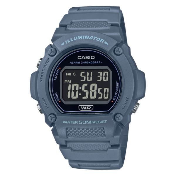 Casio Youth W-219HC-2BV Blue Digital Unisex Watch