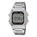 Casio Youth W-800HD-1AV Square Digital Stainless Steel Unisex Watch
