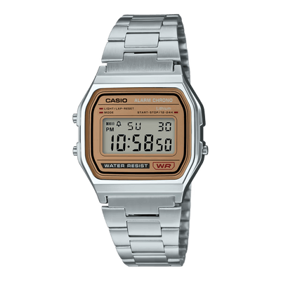 Casio Vintage A158WEA-9  Silver Stainless Steel Unisex Watch 