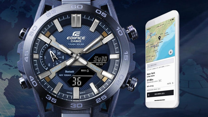 Casio Edifice Sospensione ECB-2000CB-2A Solar Smartphone Link Watch