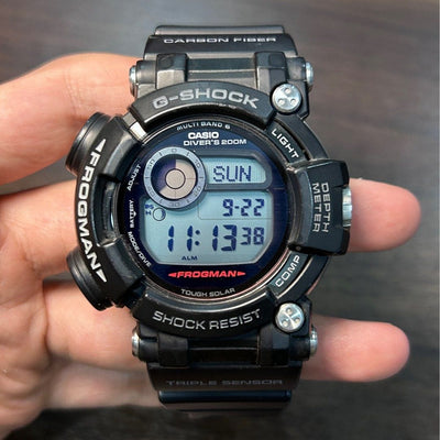 [Pre-Owned] Casio G-Shock Frogman GWF-D1000-1 Triple Sensor Carbon Fiber Sapphire Men Watch