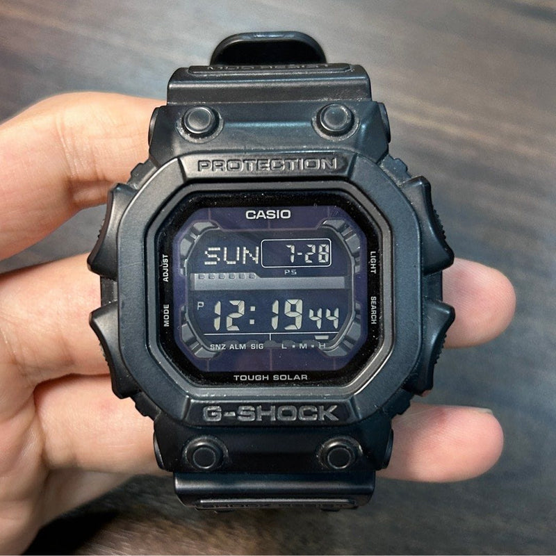 Pre Owned Casio G Shock King GX 56BB 1 Black Tough Solar Men Watch