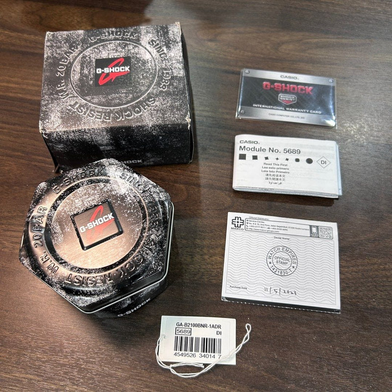 [Pre-Owned] Casio G-Shock TMJ GA-B2100BNR-1A Tough Solar Bluetooth Men Watch