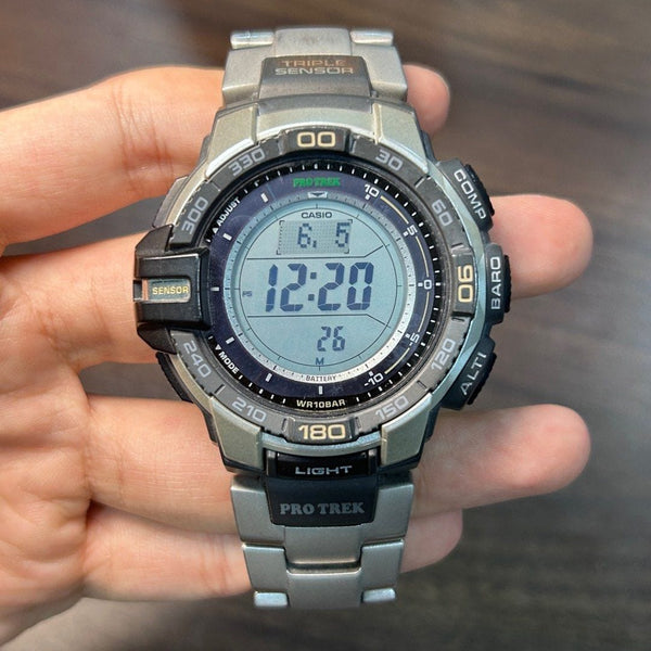 [Pre-Owned] Casio ProTrek PRG-270D-7 Triple Sensor Tough Solar Men Watch